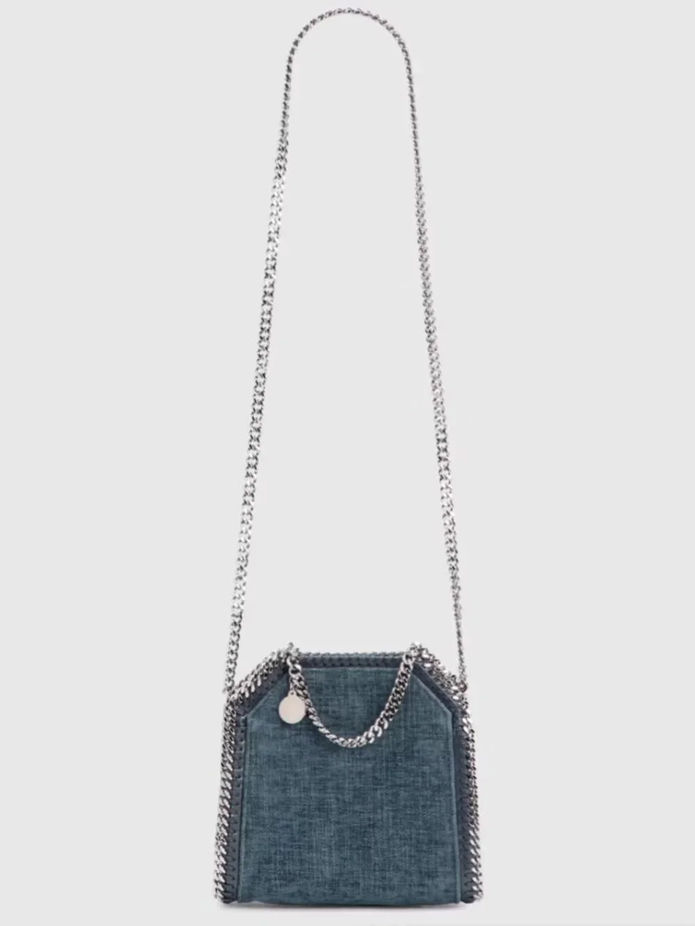 Stella McCartney Falabella Tiny Tote Bag - Blue Denim